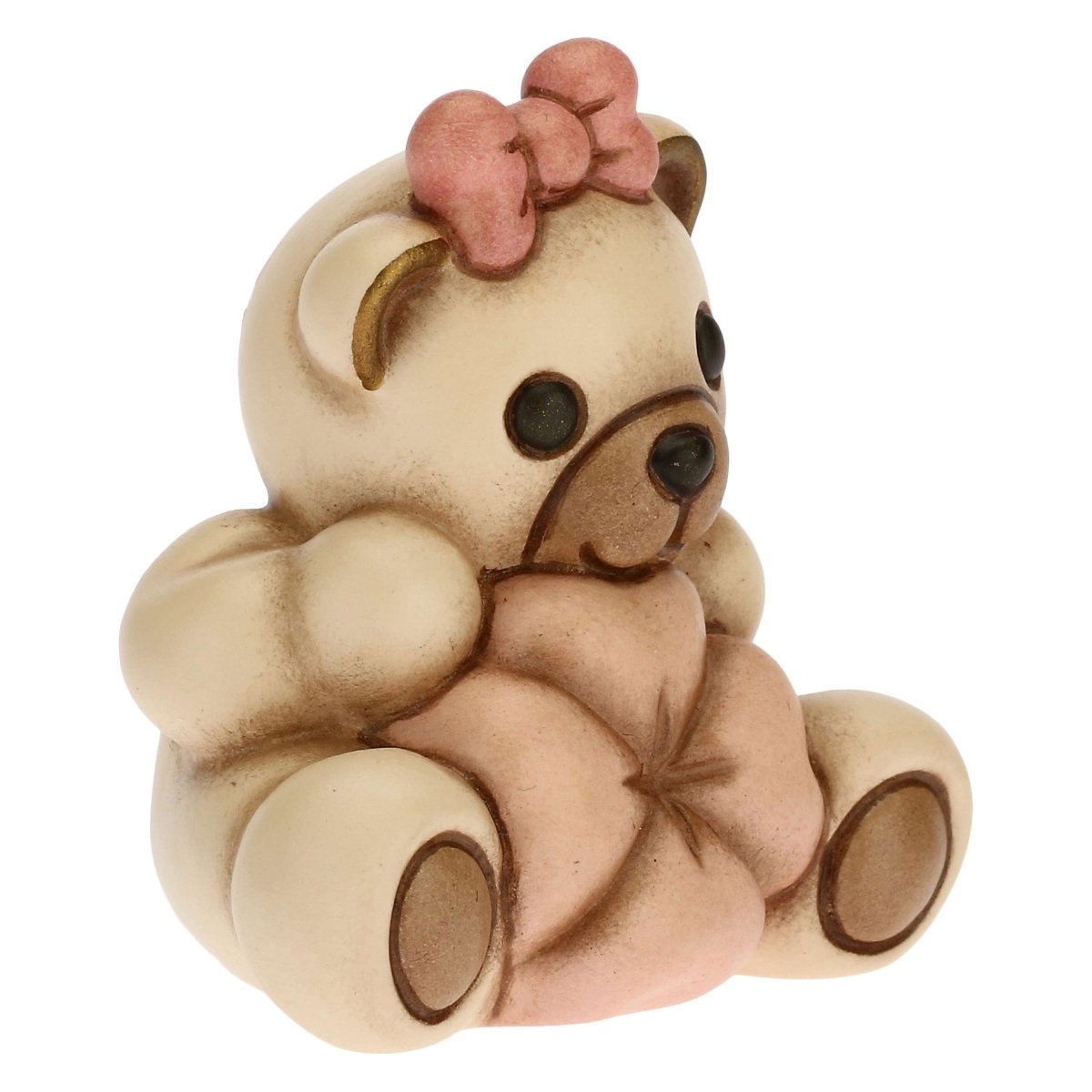 Thun - teddy con quadrifoglio portafortuna rosa