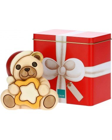 Thun - teddy con stella e scatola in latta| rohome - Rohome