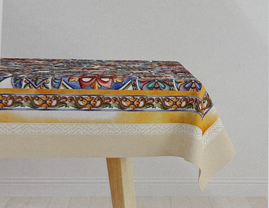 Tovaglia 140x240 maiolica colorata | rohome - Rohome