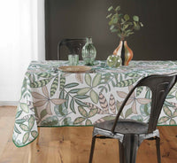 Tovaglia 150x240cm verde stampa foglie | rohome - Rohome