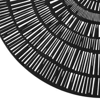 Tovaglietta rotonda in pvc colore nero | rohome - Rohome