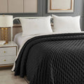 Trapunta letto 260x240 cm nera | Rohome
