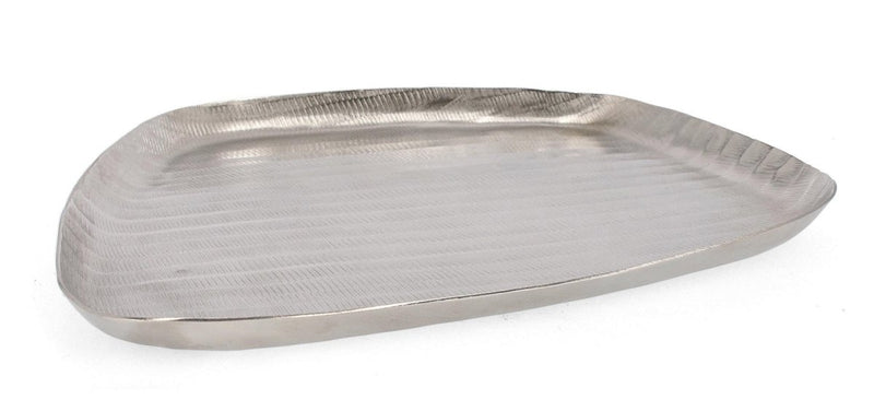 Vassoio decorativo chisel argento | rohome - Rohome